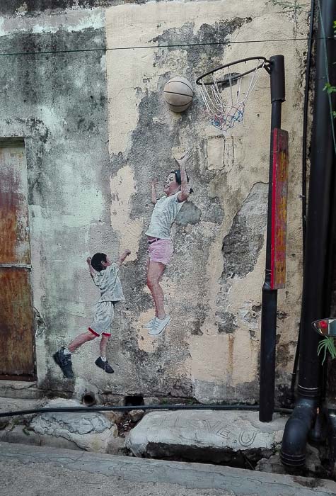 street art georgetown penang Malaysia street art painted murals