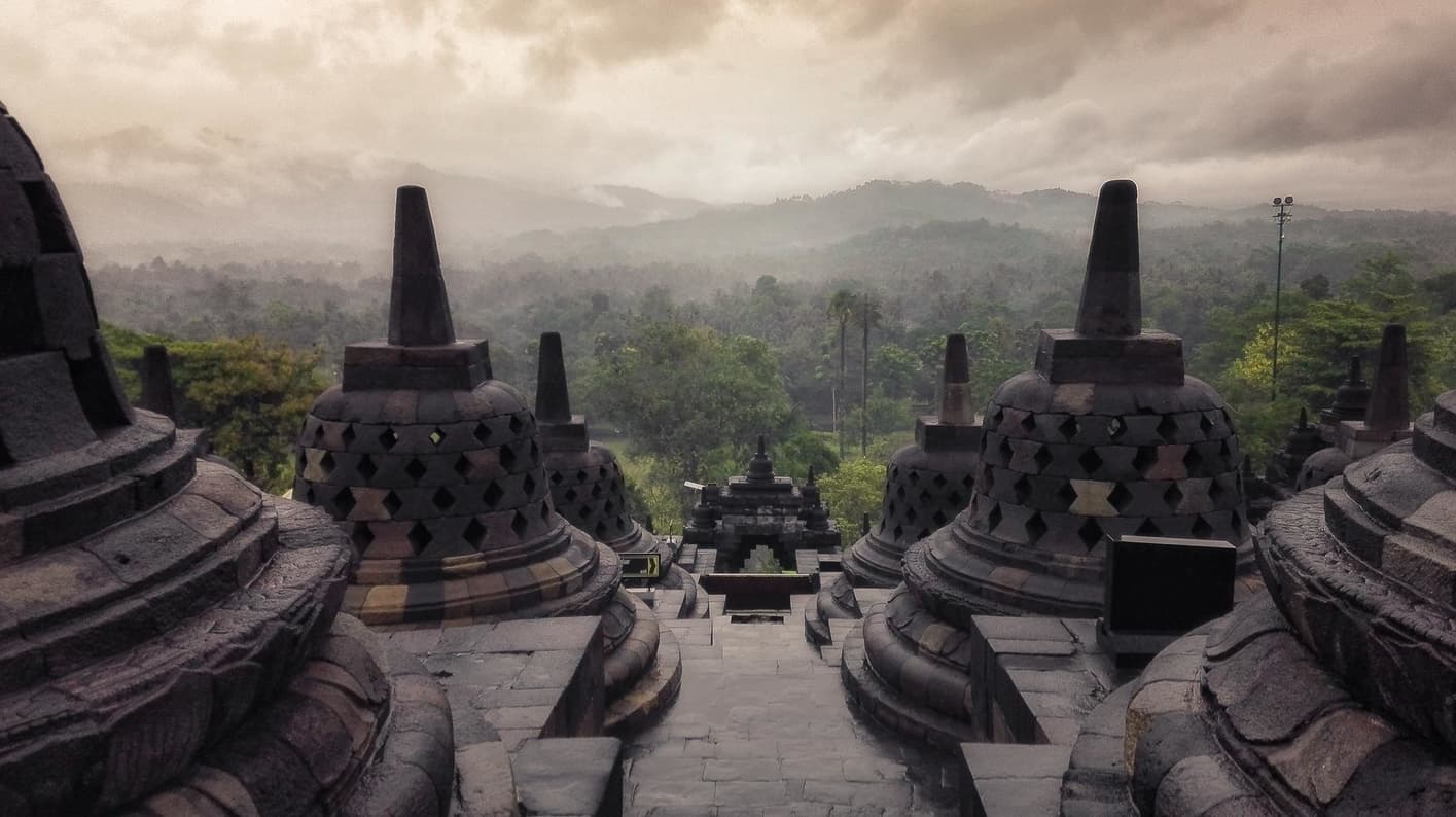 Templo de Borobudur. Pensando si contratar un seguro de viaje a Indonesia