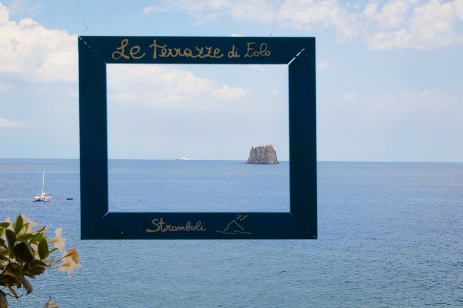 Views from Le Terrazze di Eolo Stromboli Sicily Italy best restaurants in stromboli in one day