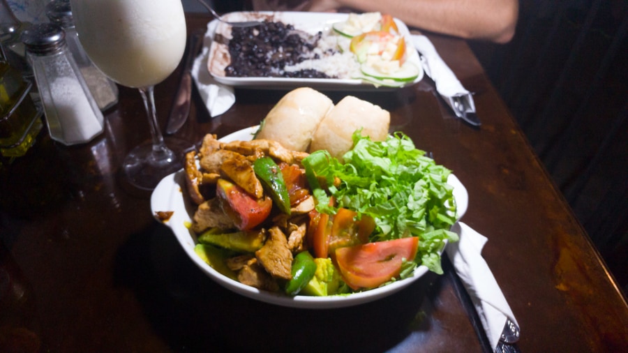 menu in el Chanchullero cuba havana