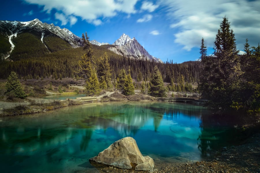 Inkpots parque nacional de banff montaÃ±as rocosas de canada