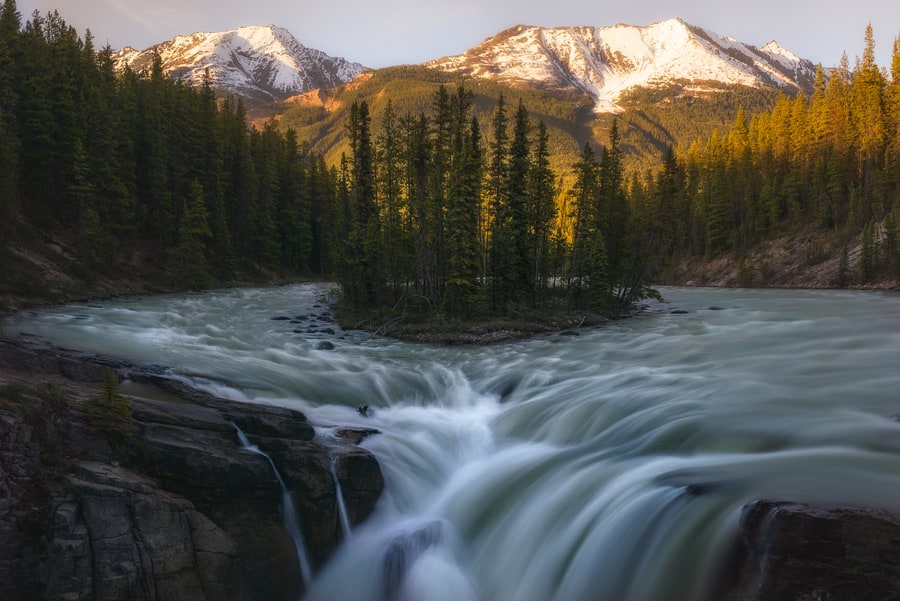 sunwapta falls best things to do at the icefields parkway