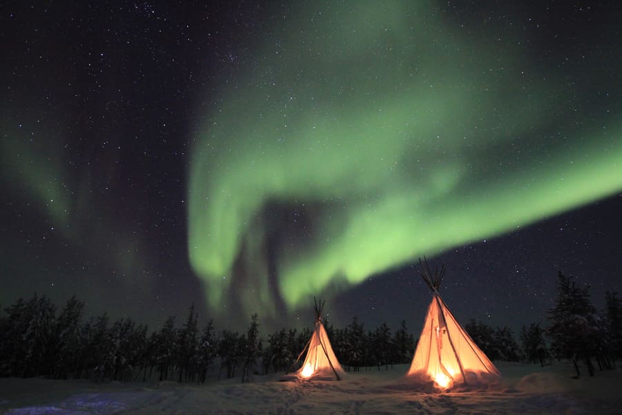 Mejores sitios para ver auroras boreales en Canadá