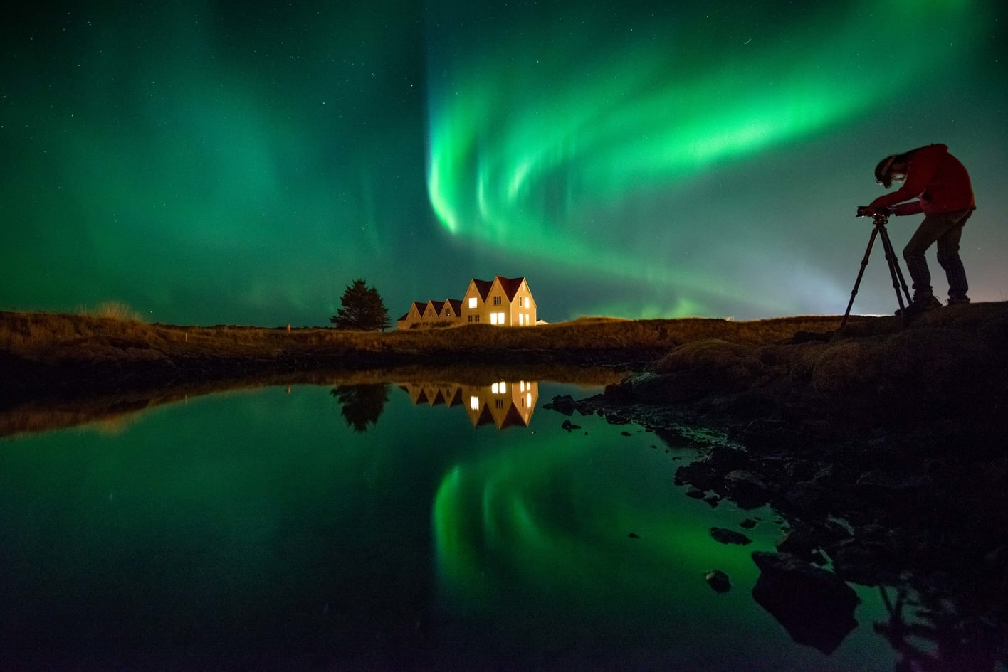 se pueden fotografiar auroras boreales como