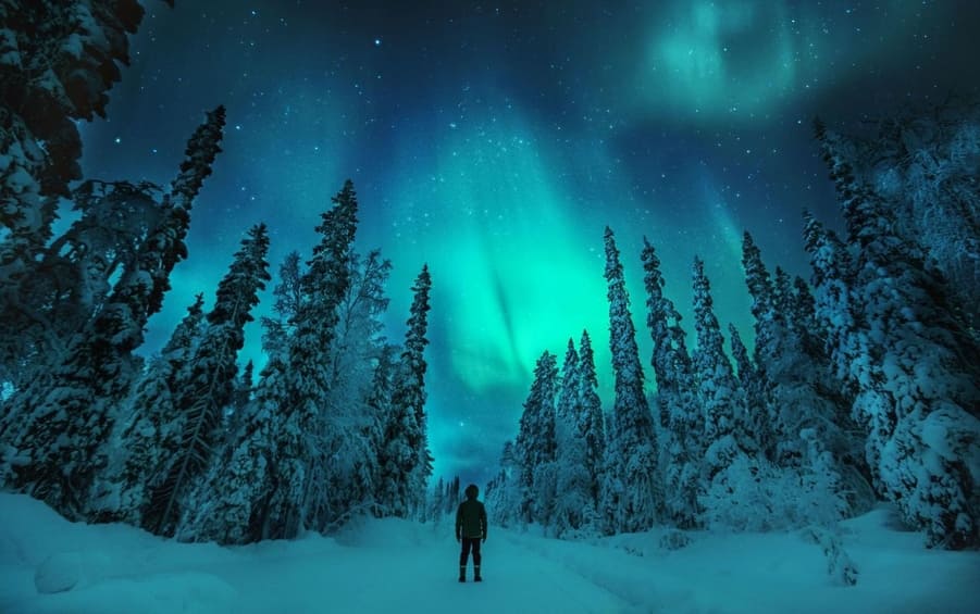 Auroras boreales en Finlandia, auroras boreales Finlandia