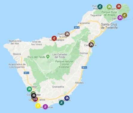 Tenerife Maps - The tourist maps of Tenerife to plan your trip