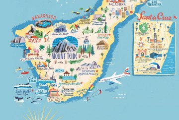 mapa turistico de tenerife para viajar