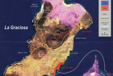 mapa de la graciosa islas canarias