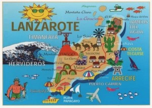 Lanzarote tourist map