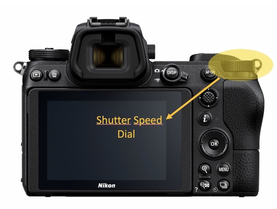 Shutter speed adjustment in camera