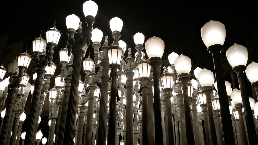 Urban Light, a work of art to visit in Los Angeles, California