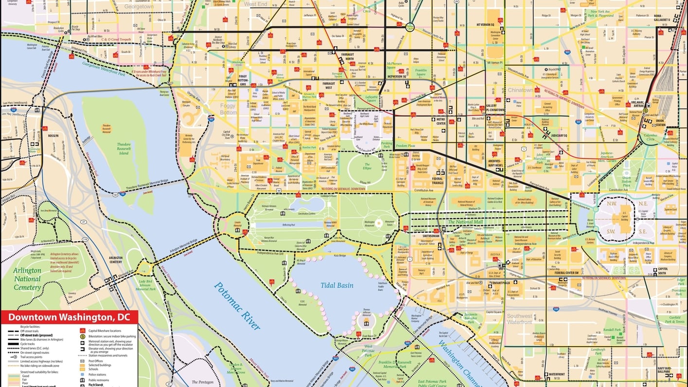 Map Of Washington Dc And Surrounding Areas Crabtree Valley Mall Map
