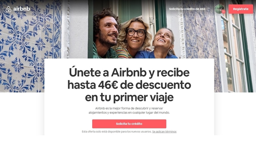 Dónde conseguir cupón descuento Airbnb