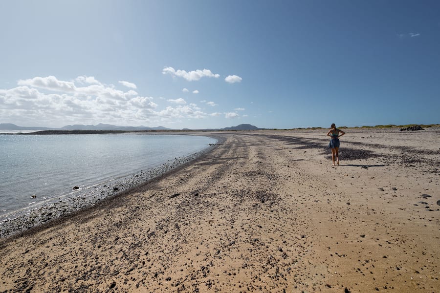 Playa de La Concha, una playa que visitar en Isla de Lobos, Fuerteventura