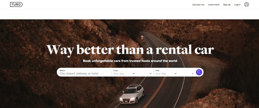 Turo, a good website to find cheapest rates on rental cars