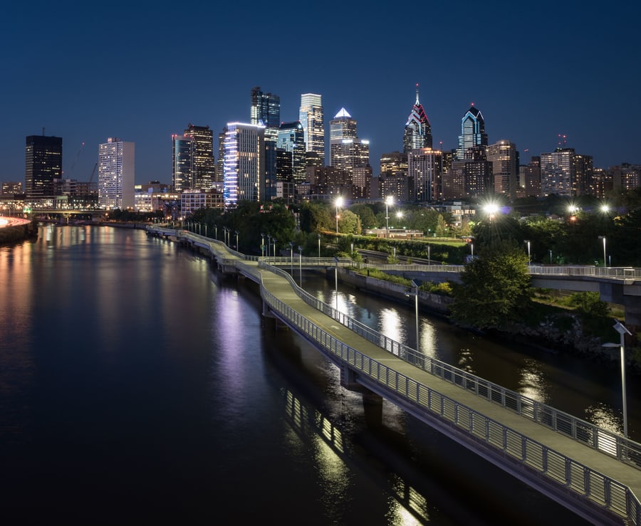 Schuylkill River Trail, drive from new york to philadelphia