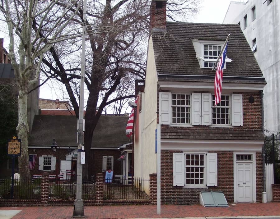 Casa de Betsy Ross, un lugar histórico que ver en Filadelfia