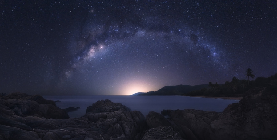 Milky Way seascape photography