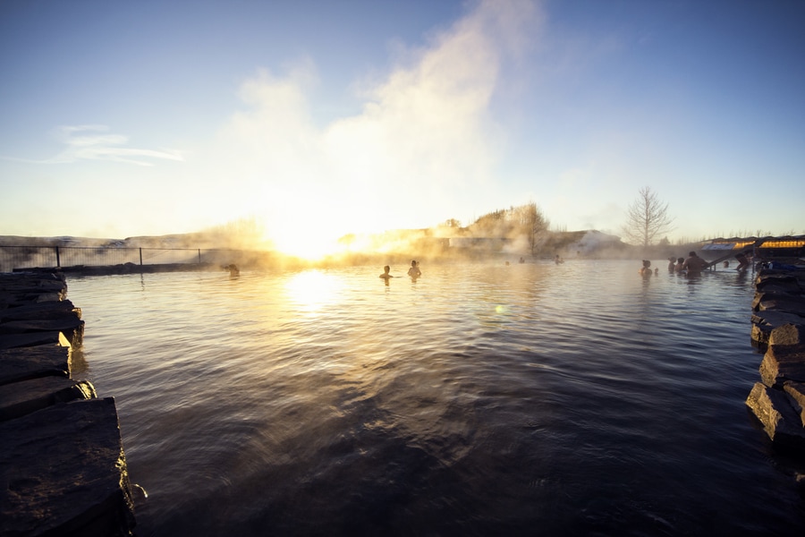 The Secret Lagoon, hot spring in Iceland The Secret Lagoon, the oldest natural hot springs Iceland