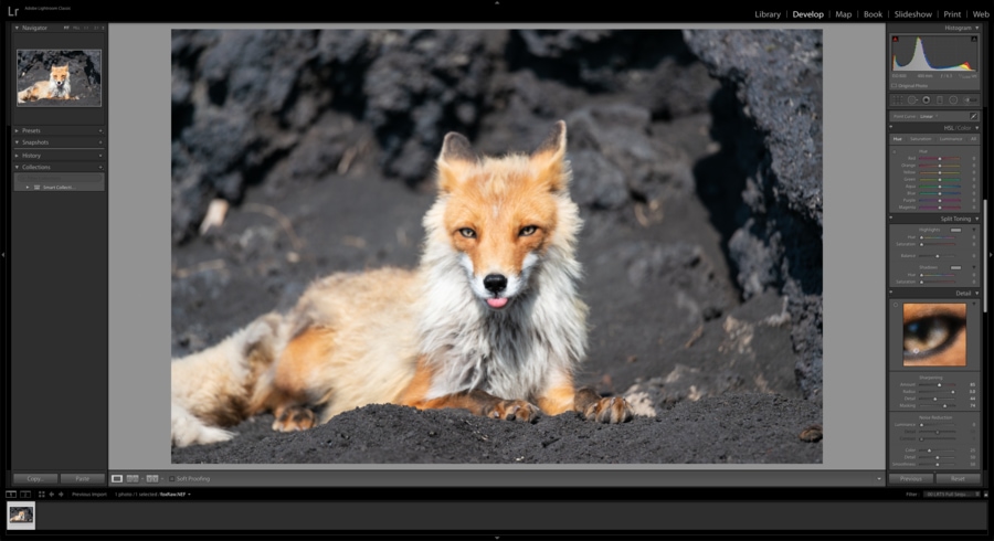 ソフト画像をシャープにするLightroomの