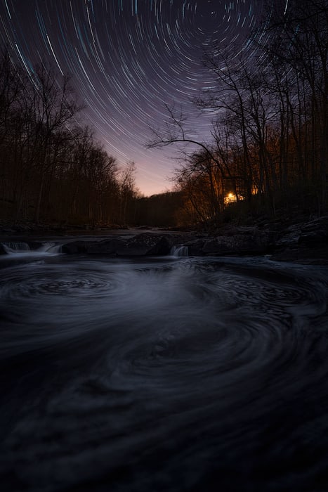 How to photograph Star trails night long exposure