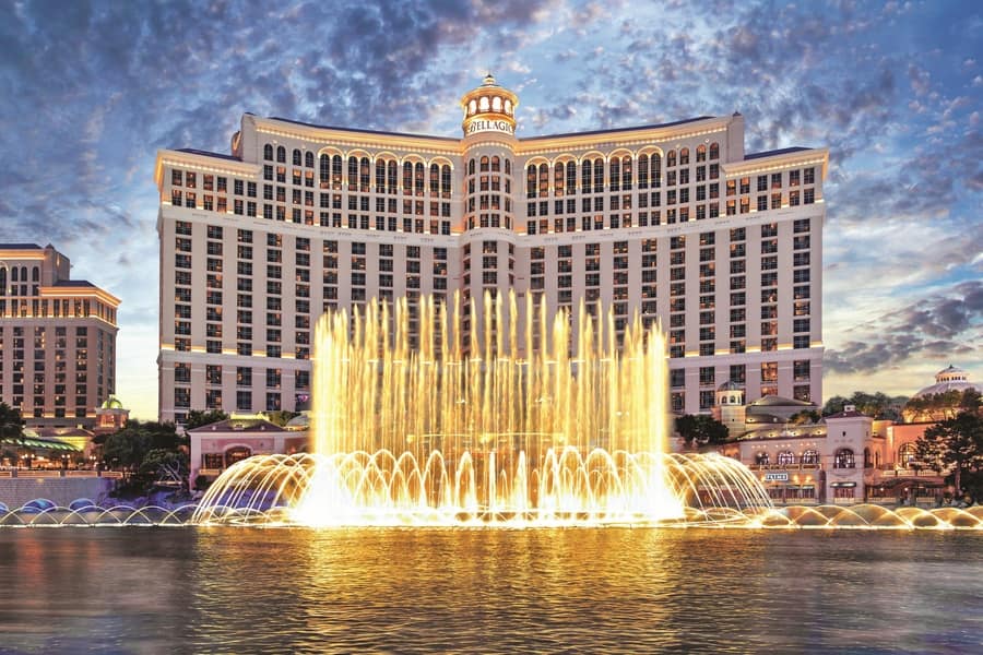 Bellagio Fountains show, best places to visit in Las Vegas