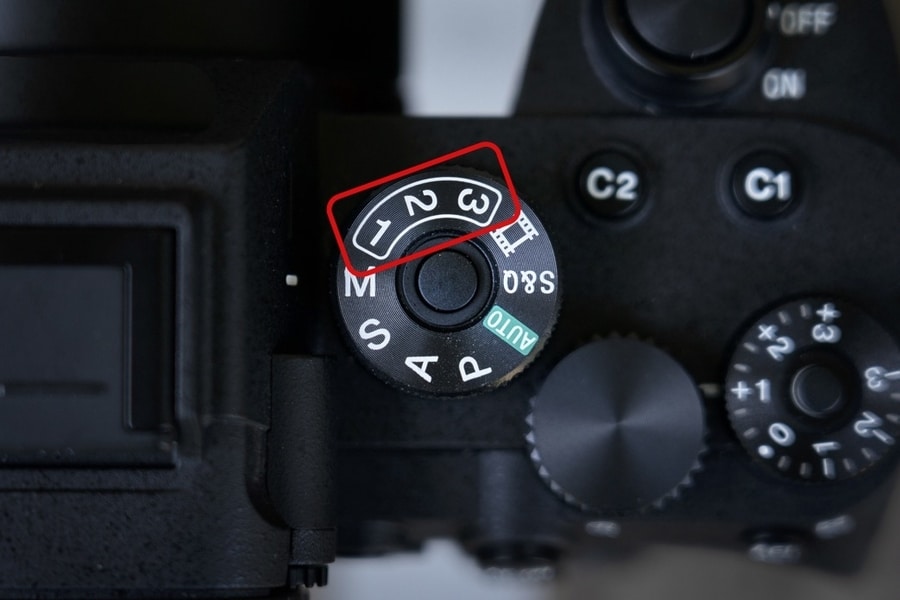 Custom camera modes Sony
