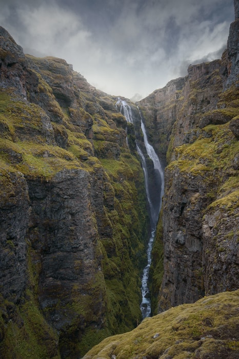 Glymur, largest waterfall in Iceland by volume