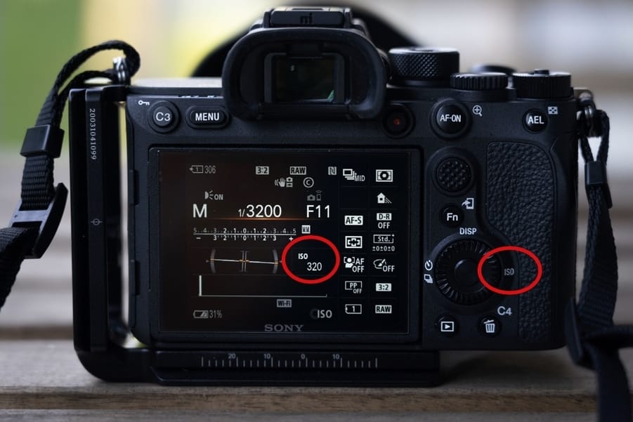 Impostazione della fotografia ISO sulla fotocamera