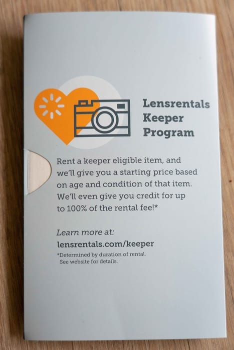 Lensrentals keeper program pros Lensrentals keeper program worth it