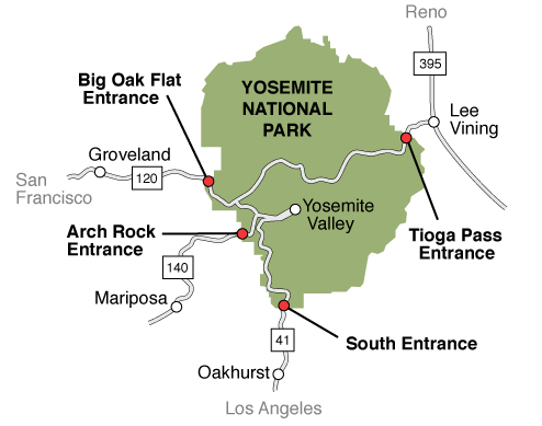 Guide To Yosemite National Park Best Things To Do Map