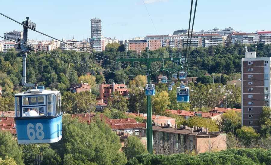 Subir al teleférico de la Casa de Campo, Madrid cosas para visitar