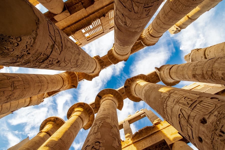 Egyptian columns, travel insurance for Egypt