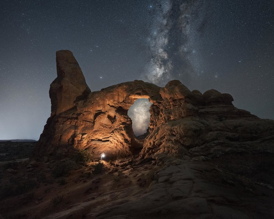 Milky Way panorama in Utah