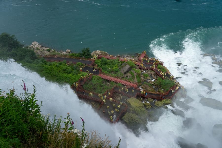 Luna Island and the Bridal Veil Falls, what to do in Niagara Falls NY