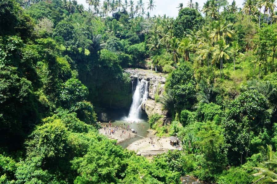 tegenungan a waterfall tourist spots in bali