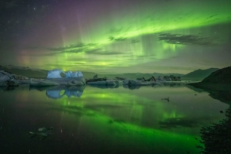 Mejor época para ver auroras boreales en Islandia