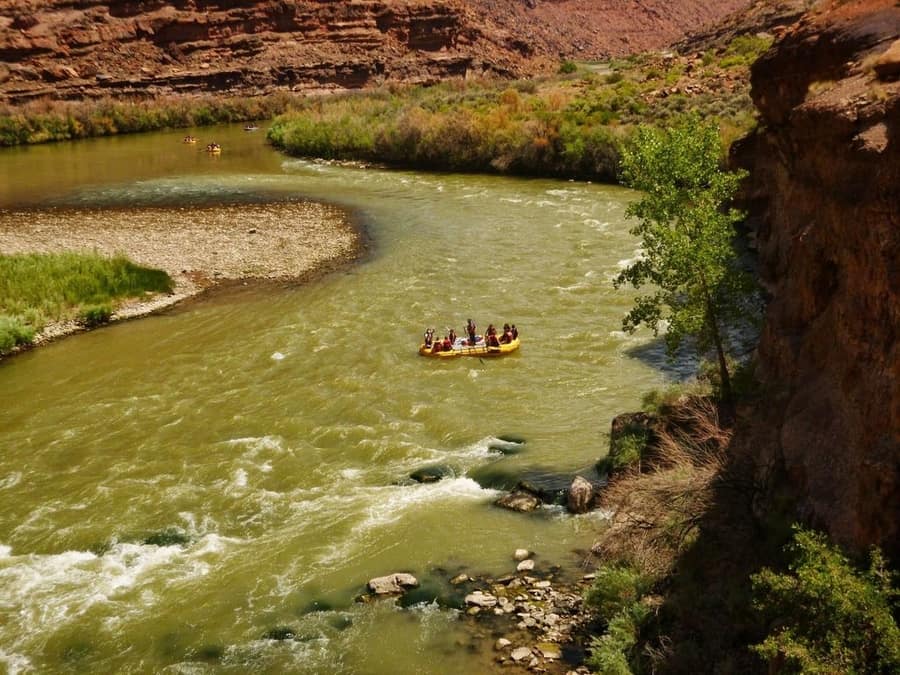 Rafting, que hacer en Utah con niños