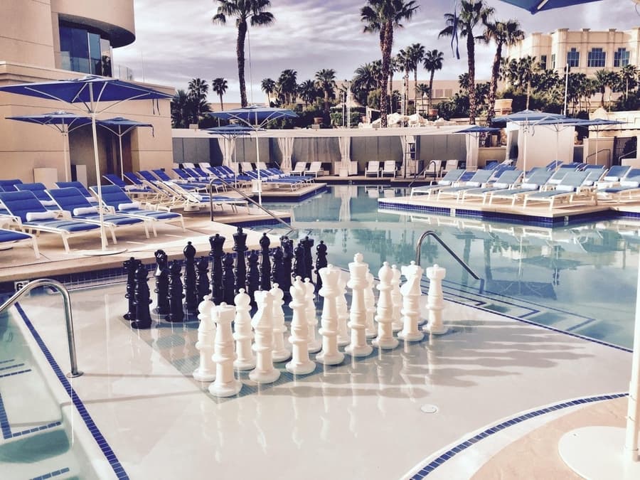 Delano Beach Club at Delano Las Vegas, best swimming pools in las vegas