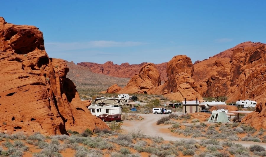 Arch Rock Campground, valley of fire camping reservations