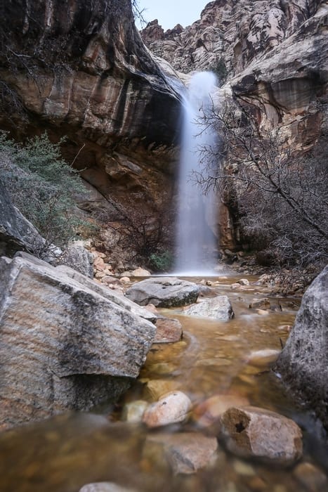 La cascada Lost Creek, un imprescindible en el Red Rock Canyon Nevada