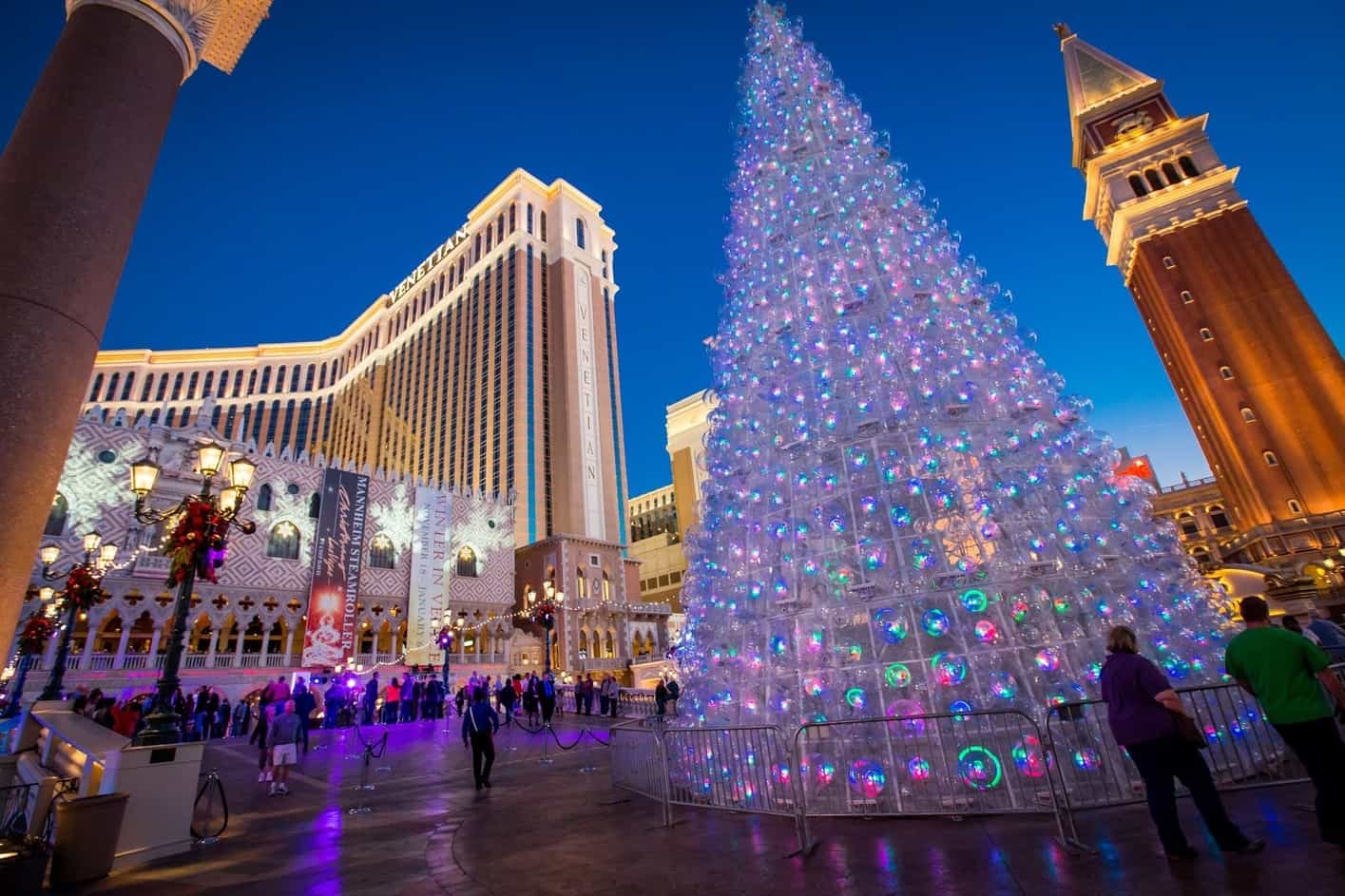The Venetian Christmas tree, el país de las maravillas invernal de Las Vegas