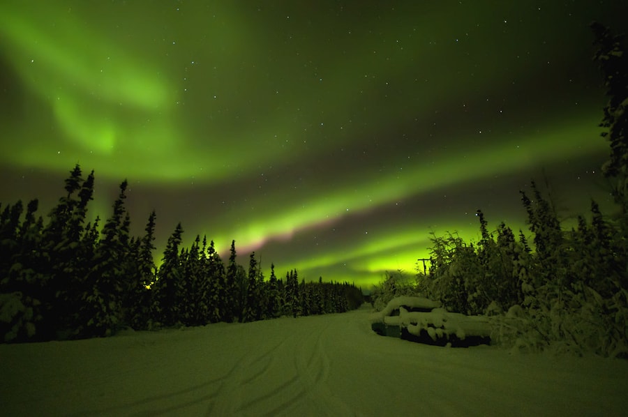 Excursión de auroras boreales en Fairbanks con visita a las aguas termales de Chena