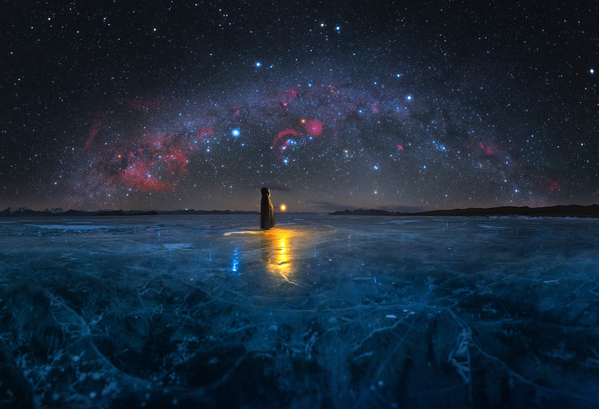 Milky Way photographer of the year Frozen Lake China