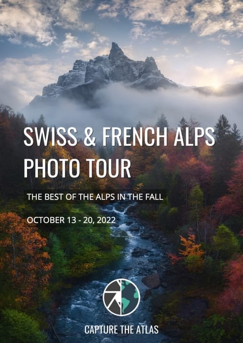 Alps photo tour brochure