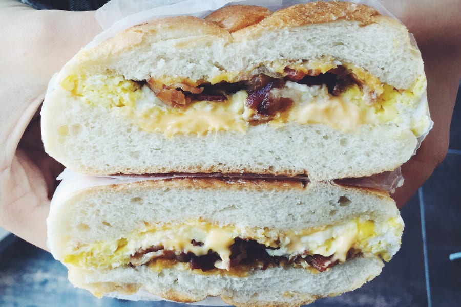 Bacon, egg & cheese, what to eat in NYC