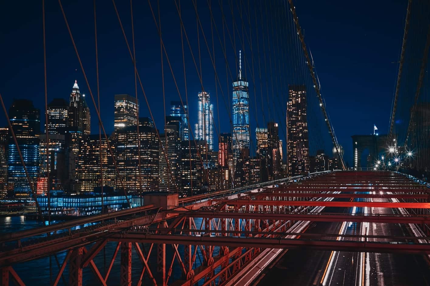 Puente de Brooklyn Bridge, paseo en barco nocturno nueva york
