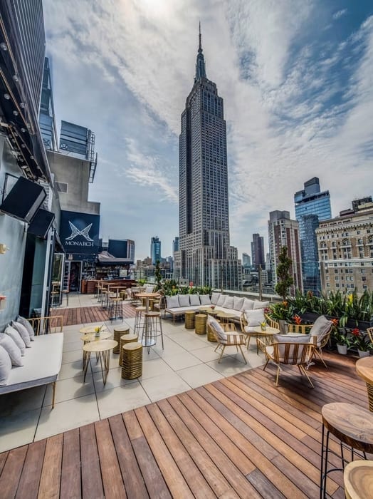 Monarch Rooftop Bar, best rooftop restaurants nyc