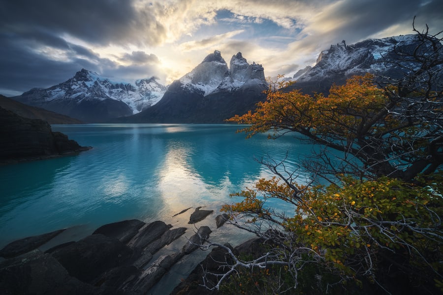 Beautiful landscapes in Torres del Paine