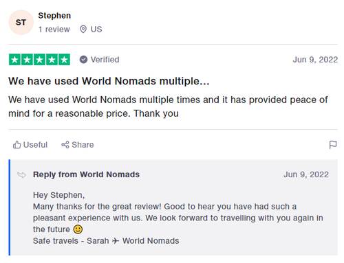World Nomads review, best international travel insurance companies